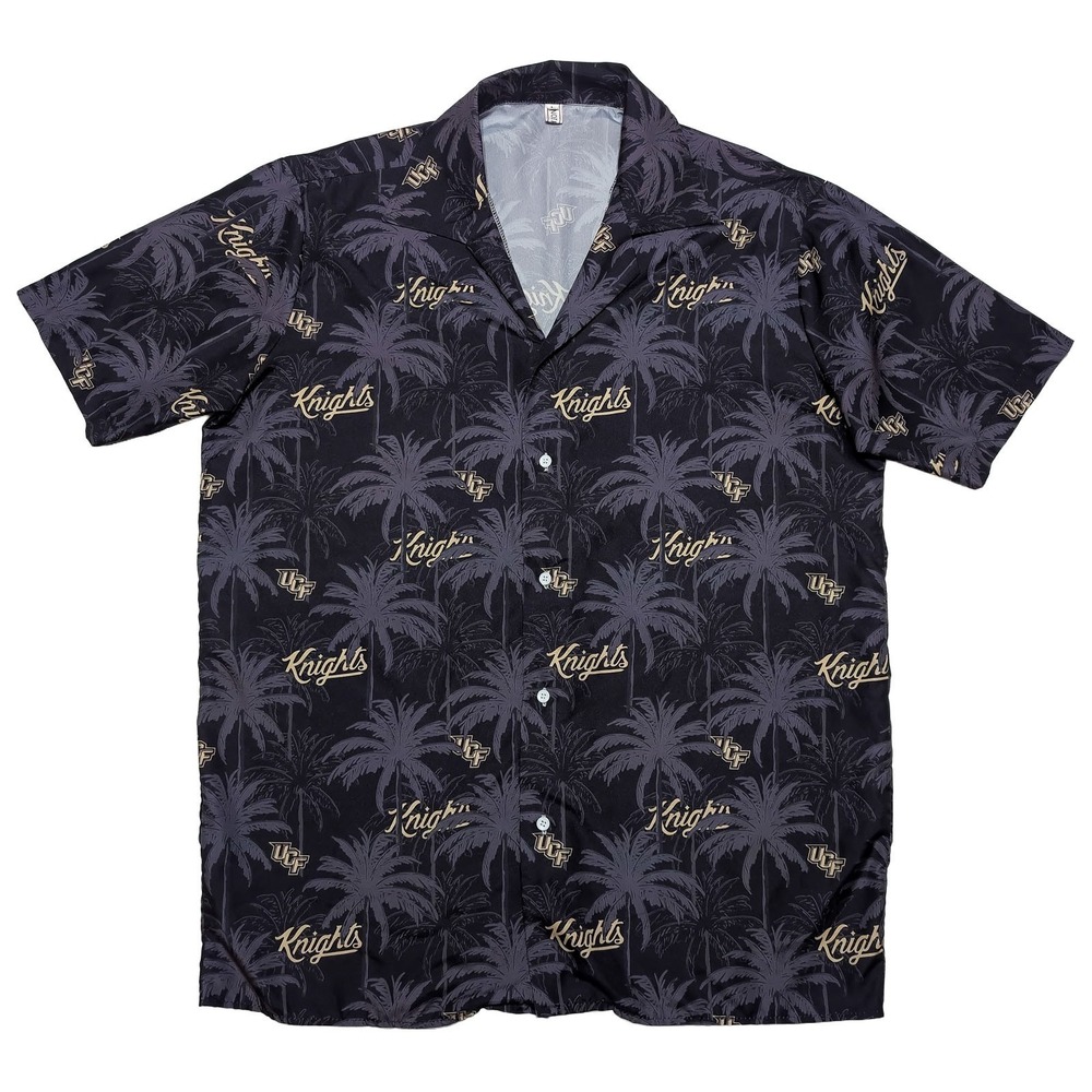 UCF Knights Hawaiian Shirt Palms Script Logo SGA Large L